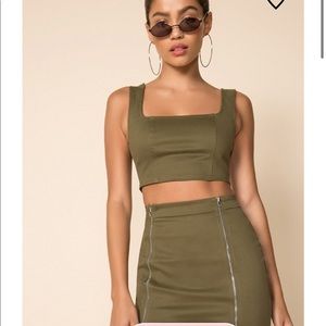 Super down skirt set